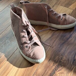 1. STATE Pink/Light Mauve Hightop Sneaker